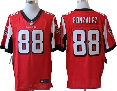 Nike Atlanta Falcons #88 Tony Gonzalez Red Elite Jersey