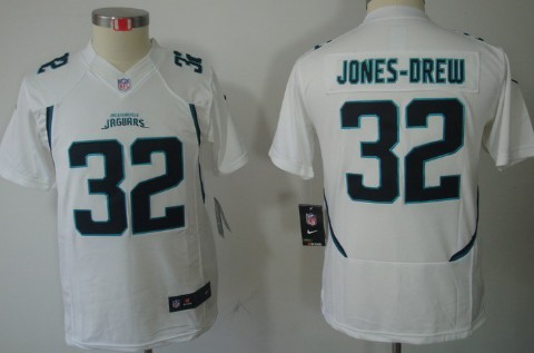 Nike Jacksonville Jaguars #32 Maurice Jones-Drew White Limited Kids Jersey