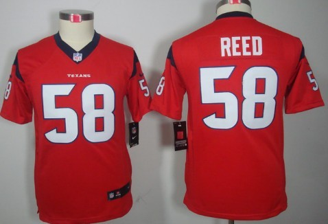 Nike Houston Texans #58 Brooks Reed Red Limited Kids Jersey