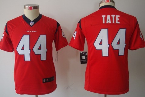 Nike Houston Texans #44 Ben Tate Red Limited Kids Jersey