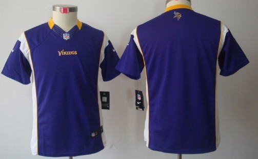 Nike Minnesota Vikings Blank Purple Limited Kids Jersey