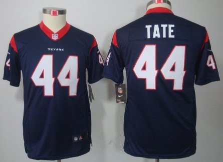Nike Houston Texans #44 Ben Tate Blue Limited Kids Jersey