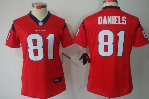 Nike Houston Texans #81 Owen Daniels Red Limited Womens Jersey