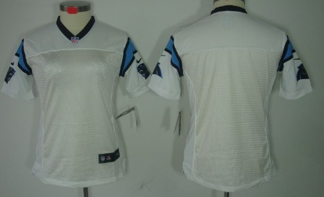 Nike Carolina Panthers Blank White Limited Womens Jersey