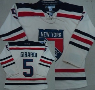 New York Rangers #5 Dan Girardi 2012 Winter Classic Cream Jersey