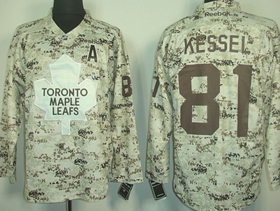 Toronto Maple Leafs #81 Phil Kessel White Camo Jersey