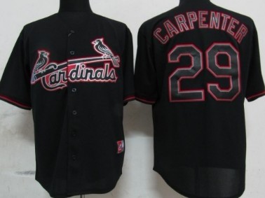 St. Louis Cardinals #29 Chris Carpenter 2012 Black Fashion Jersey