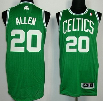 Boston Celtics #20 Ray Allen Revolution 30 Authentic Green Jersey