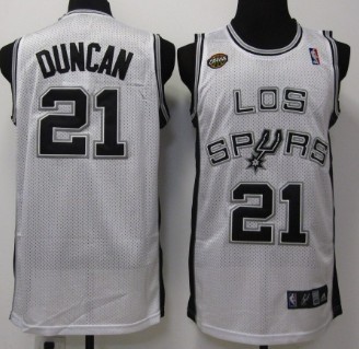San Antonio Spurs #21 Tim Duncan Latin Nights White Swingman Jersey