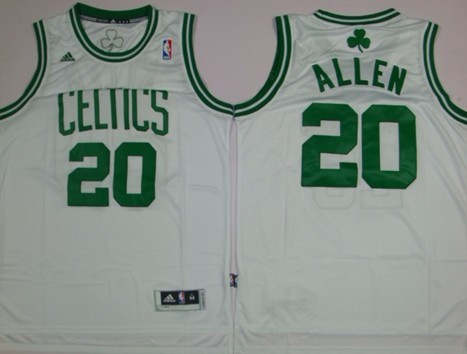 Boston Celtics #20 Ray Allen Revolution 30 Swingman White Jersey