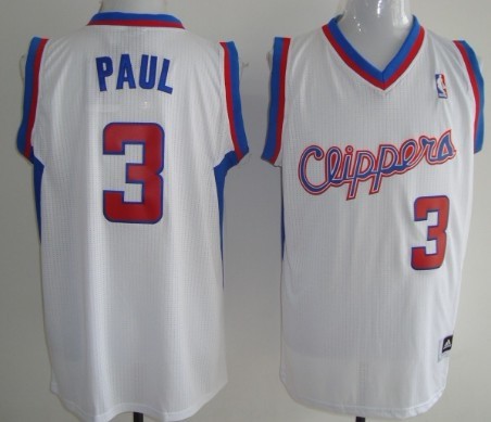 Los Angeles Clippers #3 Chris Paul Revolution 30 Authentic White Jersey
