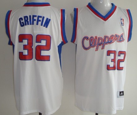 Los Angeles Clippers #32 Blake Griffin Revolution 30 Authentic White Jersey