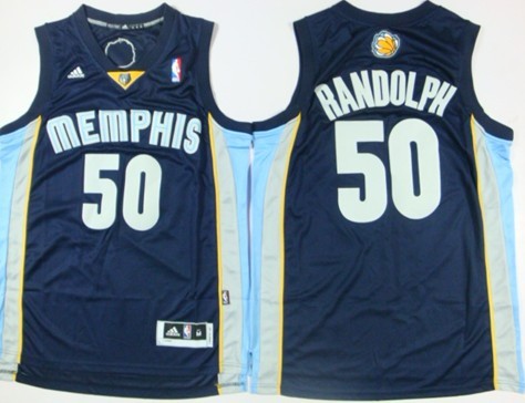 Memphis Grizzlies #50 Zach Randolph Revolution 30 Swingman Navy Blue Jersey