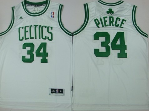 Boston Celtics #34 Paul Pierce Revolution 30 Swingman White Jersey