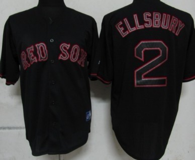 Boston Red Sox #2 Jacoby Ellsbury 2012 Black Fashion Jersey