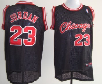 Chicago Bulls #23 Michael Jordan 1984-1985 Rookie Black Swingman Jersey