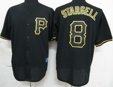 Pittsburgh Pirates #8 Willie Stargell 2012 Black Fashion Jersey