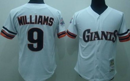 San Francisco Giants #9 Matt Williams White Throwback Jersey