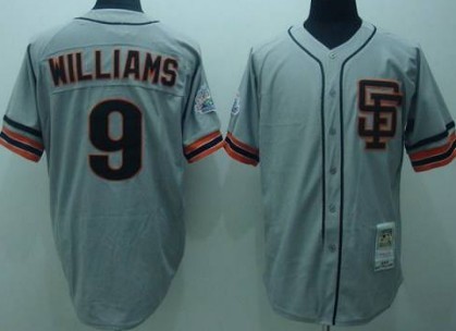 San Francisco Giants #9 Matt Williams Gray Throwback Jersey