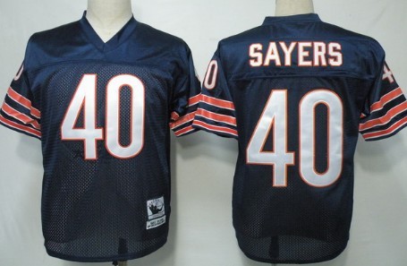 Chicago Bears #40 Gale Sayers Blue Throwback Jersey