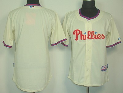 Philadelphia Phillies Blank Cream Jersey