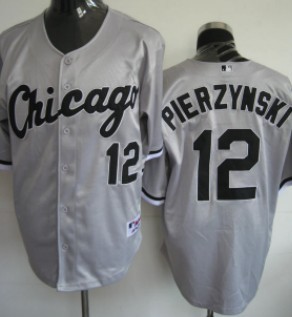 Chicago White Sox #12 A.J. Pierzynski Gray Jersey