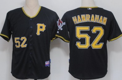 Pittsburgh Pirates #52 Joel Hanrahan Black Jersey