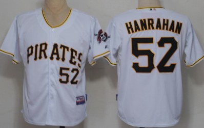 Pittsburgh Pirates #52 Joel Hanrahan White Jersey
