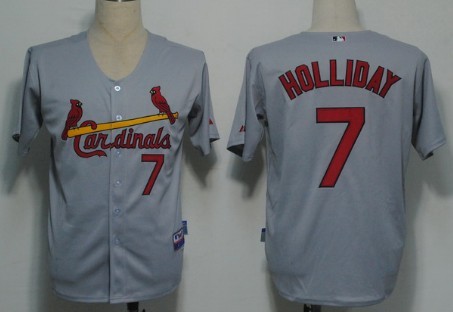 St. Louis Cardinals #7 Matt Holliday Gray Jersey