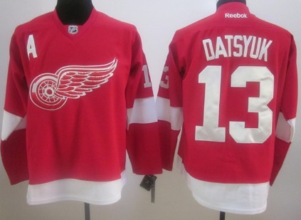 Detroit Red Wings #13 Pavel Datsyuk Red Jersey