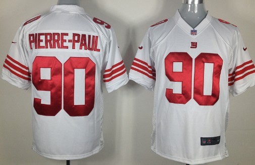Nike New York Giants #90 Jason Pierre-Paul White Game Jersey