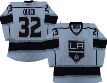 Los Angeles Kings #32 Jonathan Quick White Jersey