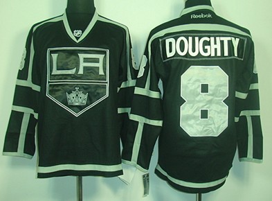 Los Angeles Kings #8 Drew Doughty Black Ice Jersey