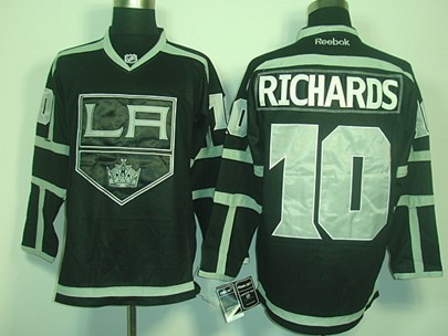 Los Angeles Kings #10 Mike Richards Black Ice Jersey