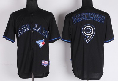 Toronto Blue Jays #9 J. P. Arencibia 2012 Black Fashion Jersey