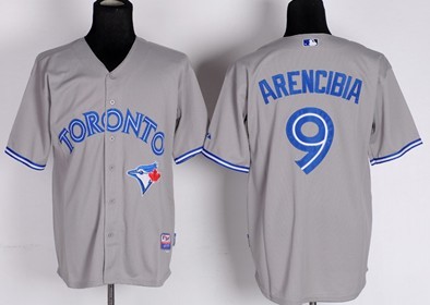 Toronto Blue Jays #9 J. P. Arencibia Gray Jersey