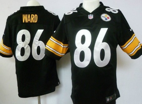 Nike Pittsburgh Steelers #86 Hines Ward Black Game Jersey