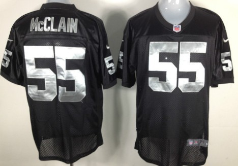 Nike Oakland Raiders #55 Rolando McClain Black Elite Jersey