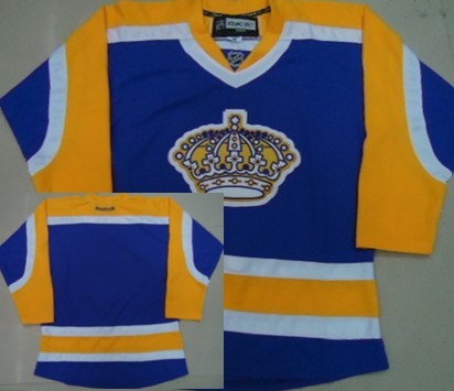Los Angeles Kings Blank Purple With Yellow Jersey