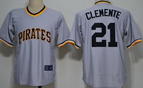 Pittsburgh Pirates #21 Roberto Clemente Gay Throwback Jersey
