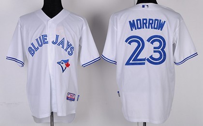 Toronto Blue Jays #23 Brandon Morrow White Jersey