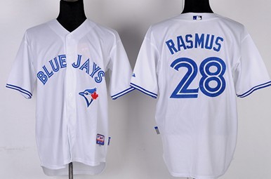 Toronto Blue Jays #28 Colby Rasmus White Jersey