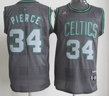 Boston Celtics #34 Paul Pierce Black Rhythm Fashion Jersey