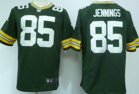 Nike Green Bay Packers #85 Greg Jennings Green Game Jersey