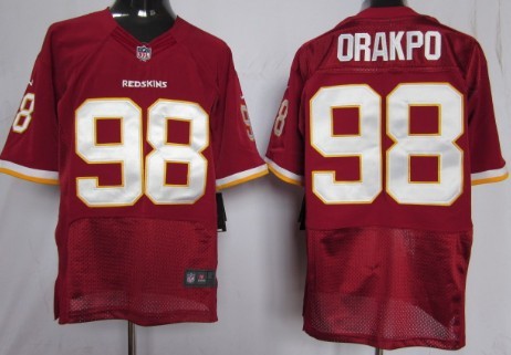 Nike Washington Redskins #98 Brian Orakpo Red Elite Jersey