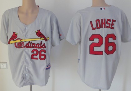 St. Louis Cardinals #26 Kyle Lohse Gray Jersey