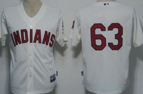 Cleveland Indians #63 Justin Masterson Cream Jersey