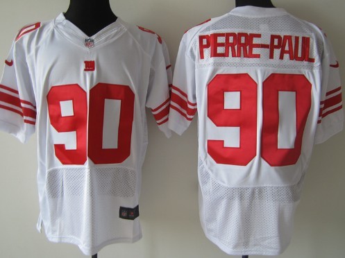 Nike New York Giants #90 Jason Pierre-Paul White Elite Jersey