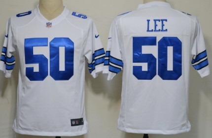 Nike Dallas Cowboys #50 Sean Lee White Game Jersey