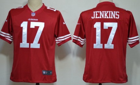 Nike San Francisco 49ers #17 A.J. Jenkins Red Game Jersey
